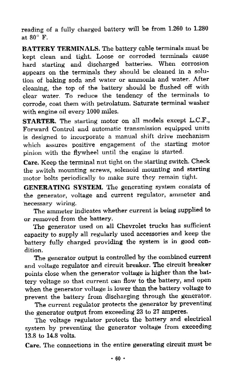 1957 Chevrolet Trucks Operators Manual Page 45